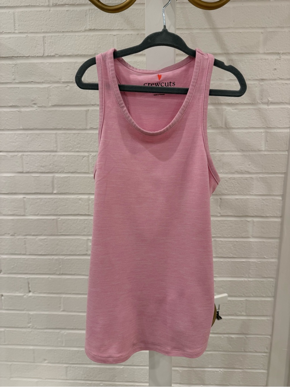 Crewcuts Pink Scoop Neck Tank Top